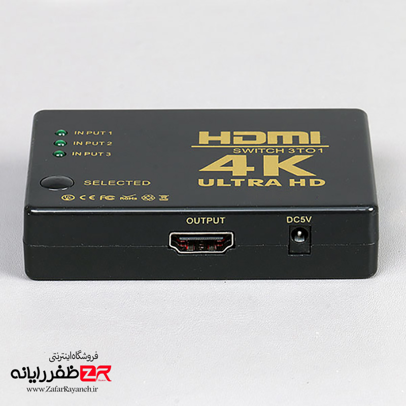 سوییچ 1 به 3 HDMI مدل HDMI 4K Switch
