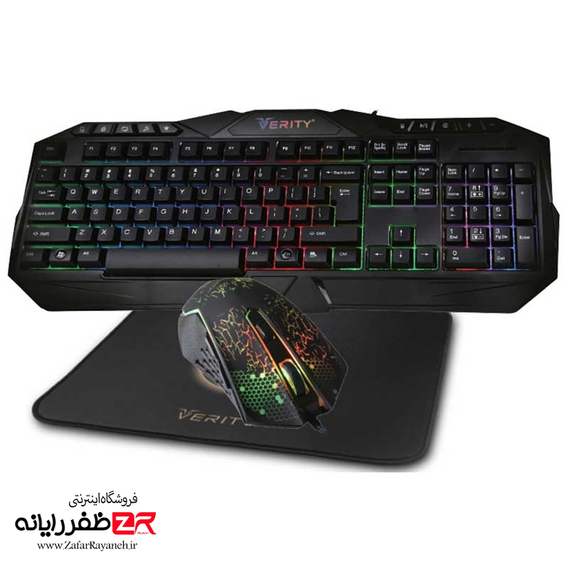 کیبورد و ماوس گیمینگ وریتی VERITY KB6110GCW Gaming