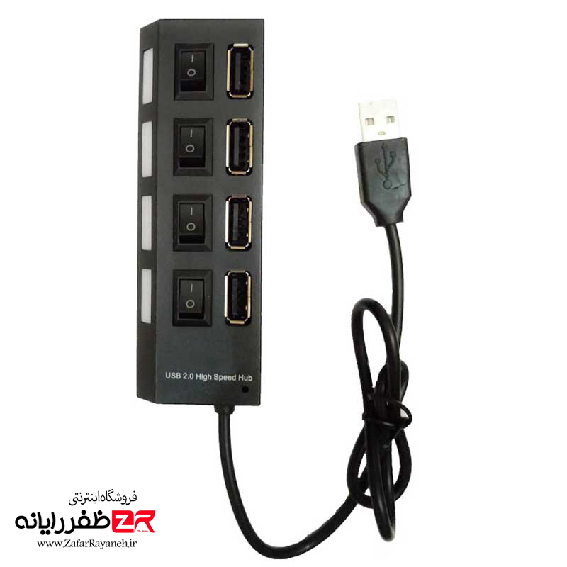 هاب 4 پورت USB روس ROSH کلیدار