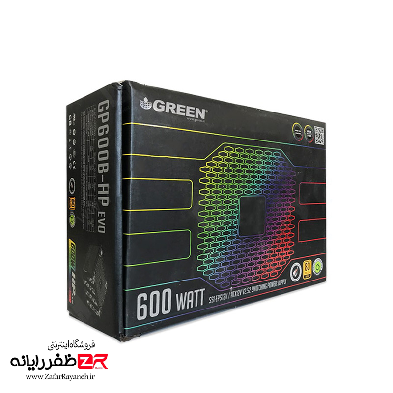 پاور گیمینگ گرین مدل Green 600B-HP EVO