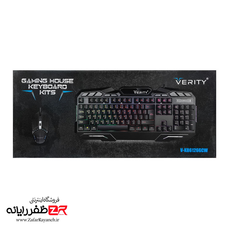 کیبورد و ماوس گیمینگ وریتی VERITY V-KB6126GCW