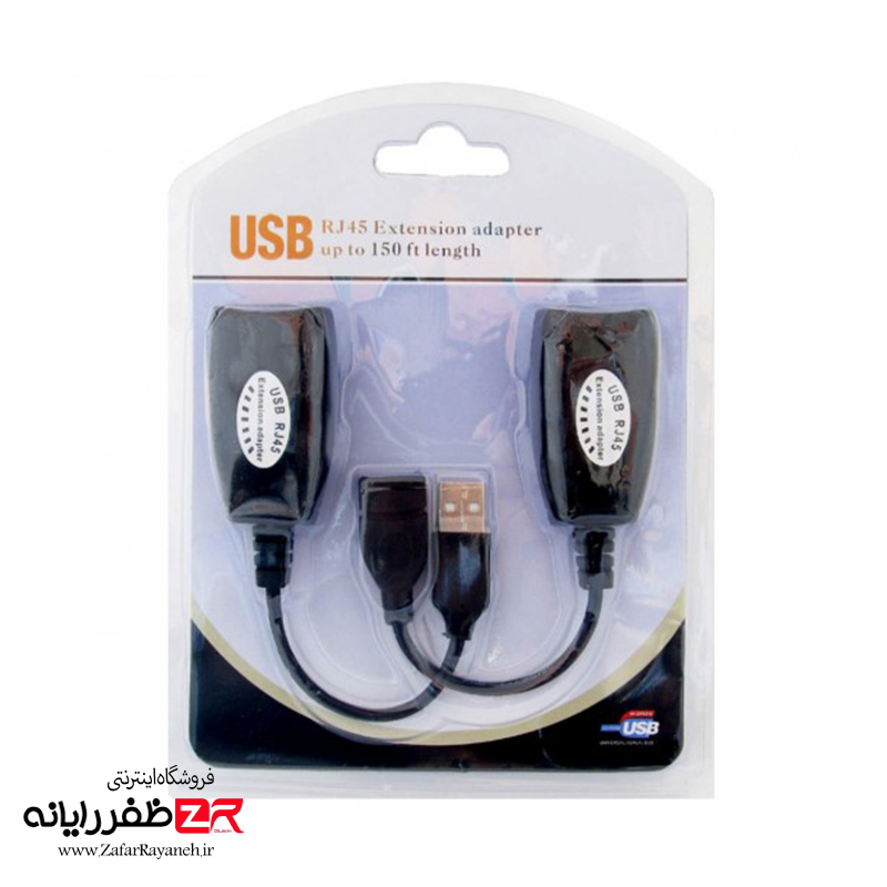 اکستندر افزایش طول تا 50 متر USB ای نت مدل enet RJXT