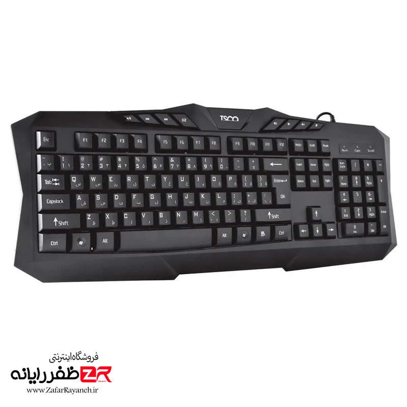 کیبورد با سیم تسکو مدل TSCO TK 8020N