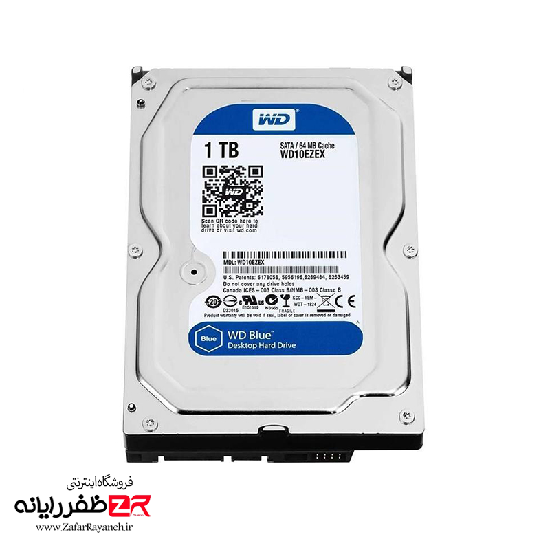 هارد دیسک 1 ترابایت اینترنال وسترن دیجیتال آبی HDD WD10EZEX 1TB Blue