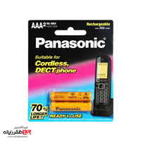 باتری نیم قلمی شارژی پاناسونیک Panasonic BK-4LDAW/2BT 650mAh