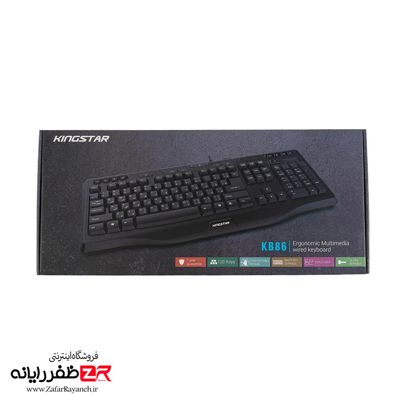 کیبورد با سیم کینگ استار مدل KingStar KB86