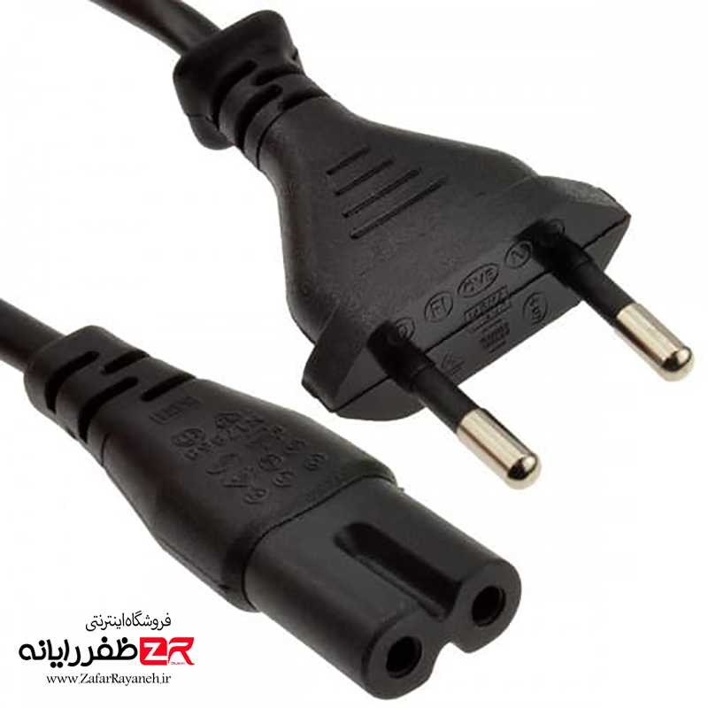 کابل برق دو پین 1.2 متری