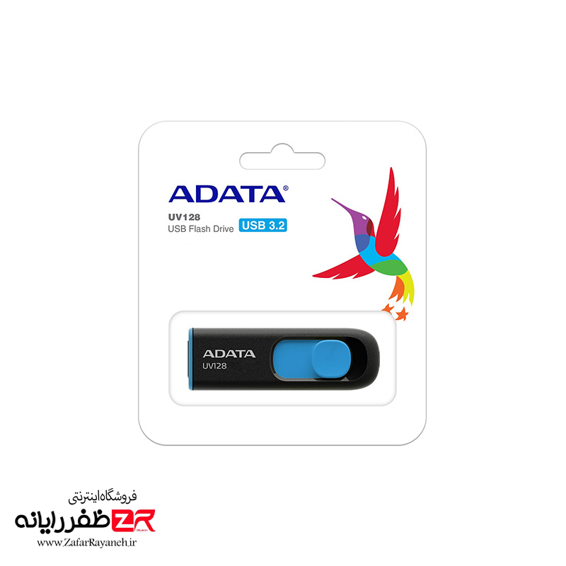 فلش مموری USB 3.2 ای دیتا مدل ADATA UV128 ظرفیت 32 گیگابایت