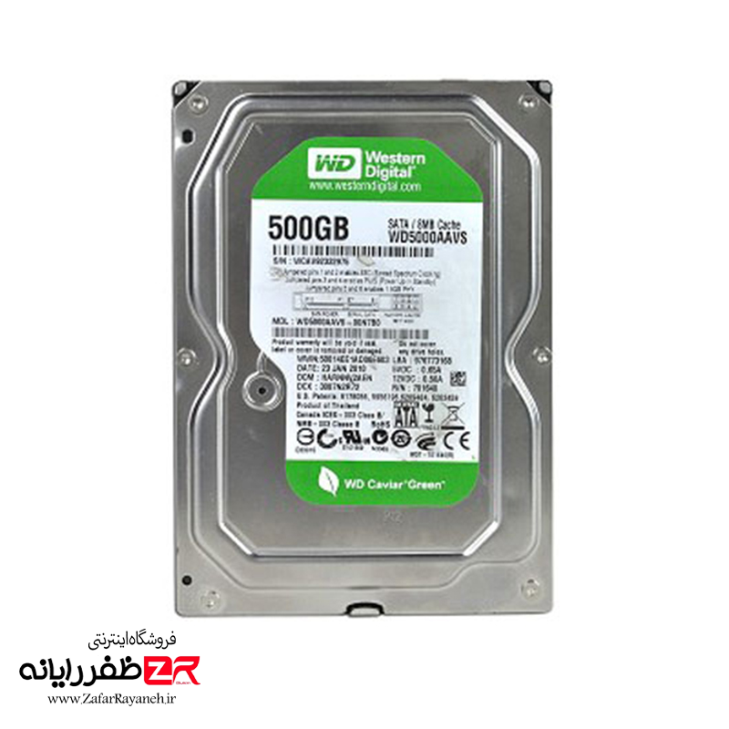 هارد دیسک 500 گیگابایت اینترنال وسترن دیجیتال سبز HDD 500GB Green