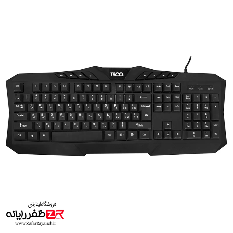 کیبورد با سیم تسکو مدل TSCO TK 8020N