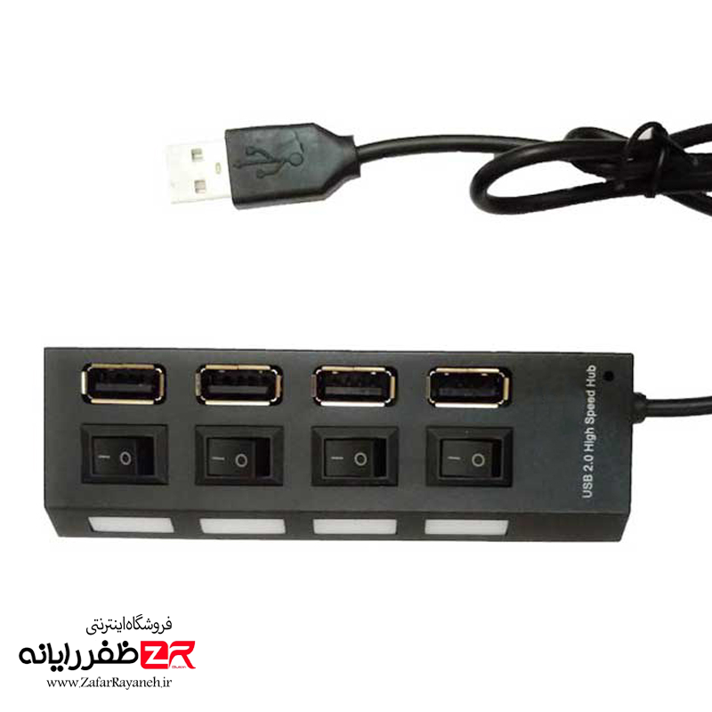 هاب 4 پورت USB روس ROSH کلیدار