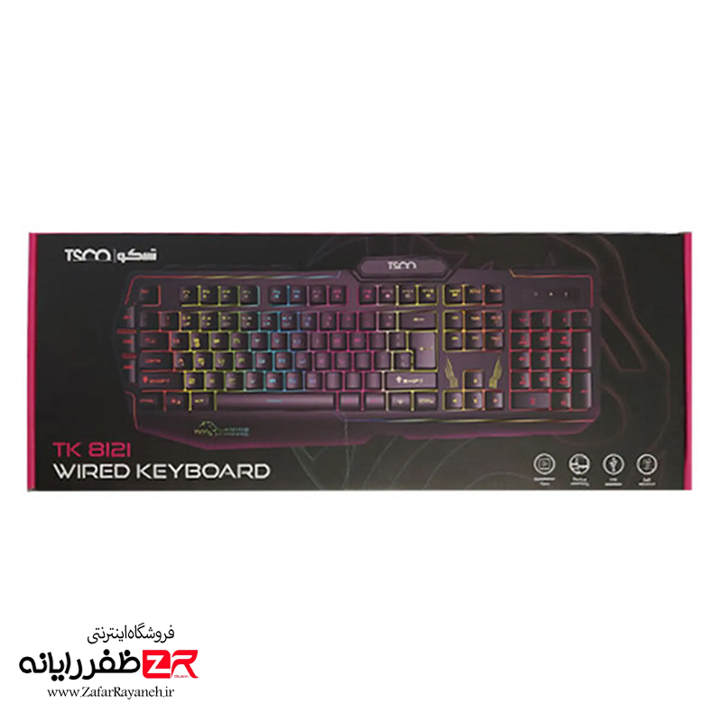 کیبورد گیمینگ با سیم تسکو مدل TSCO GK 8121L